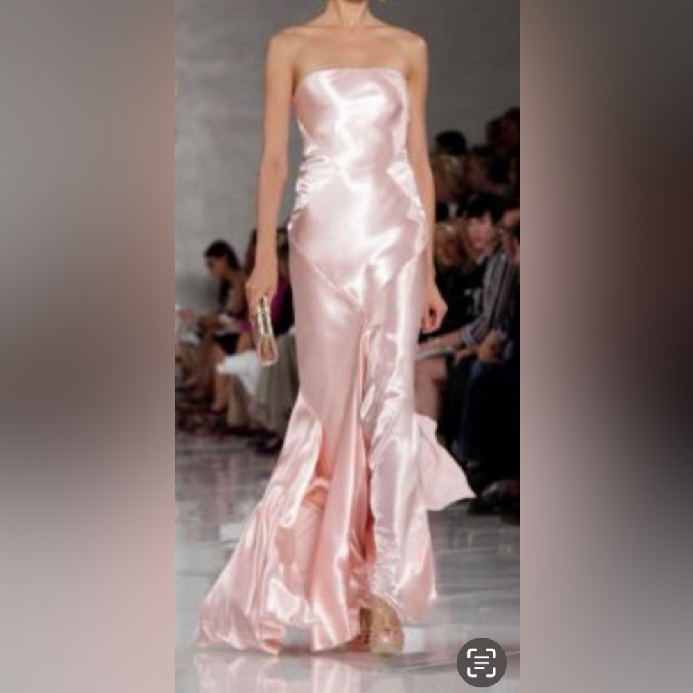 RALPH LAUREN COLLECTION PINK SILK DRESS - Picture 11 of 11